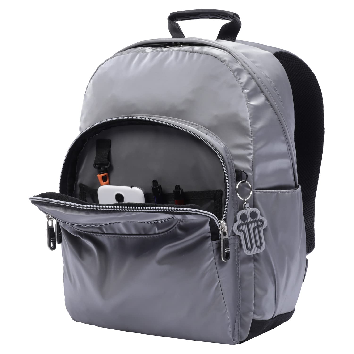 Zaino Totto Racing M Per Bambini E Ragazzi - 12 Litri, Grigio, Spalline