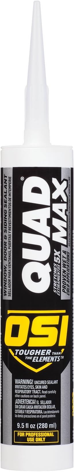 OSI Sealants 1868684 9.5 oz Quad Max Window, Door and Siding Sealant, White