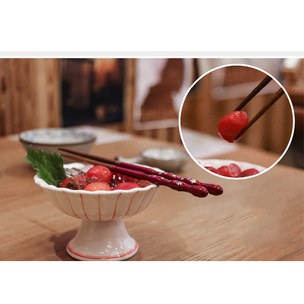 1 par de palillos chinos reutilizables de madera natural, antideslizantes, seguros para el hogar, palillos chinos japoneses, flores de cerezo, aptos para lavavajillas, ideales para uso familiar-A-23