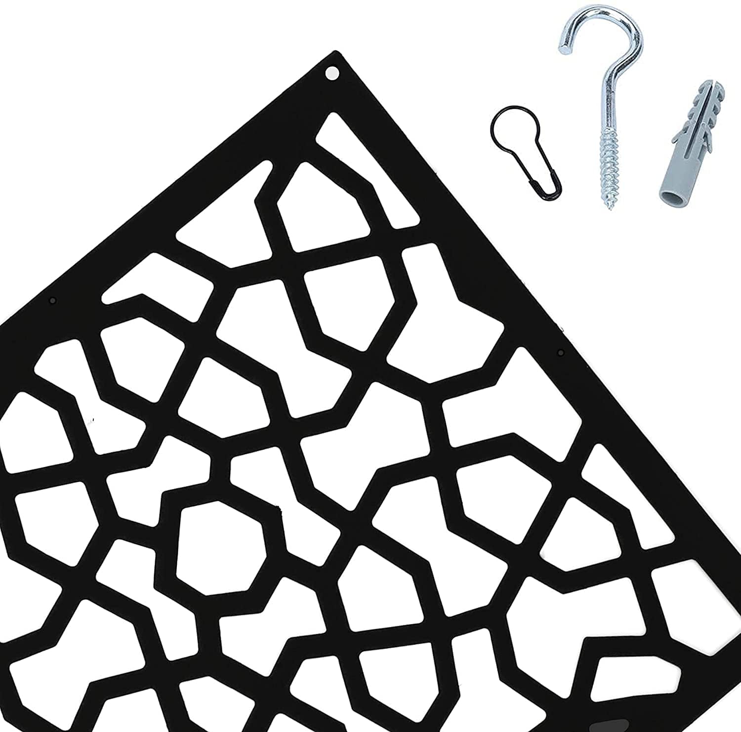 Paravent noir DIY séparateur de pièce séparateur de pièce en PVC respectueux de l'environnement Décoration pour salon, chambre à coucher, cuisine, salle