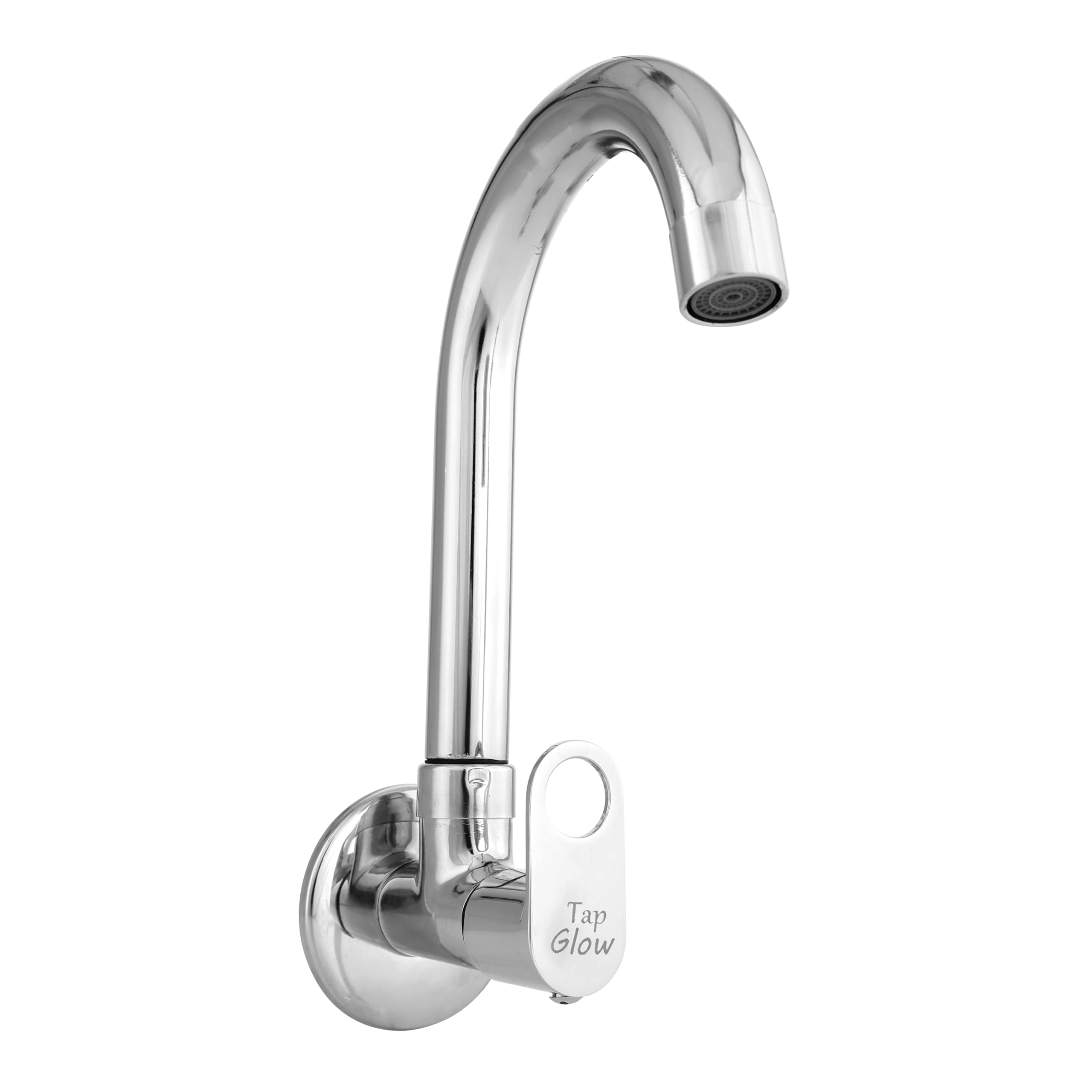 Tapglow Sink Cock Faucet/Tap | Ornamix Sink Cock with Flexible Swivel Spout Faucet/Tap | Wall Mount with Chrome Finish for Kitchen Sinks, Brass (B0C4Z6MZ3Y) Amazon Price History, Amazon Price Tracker