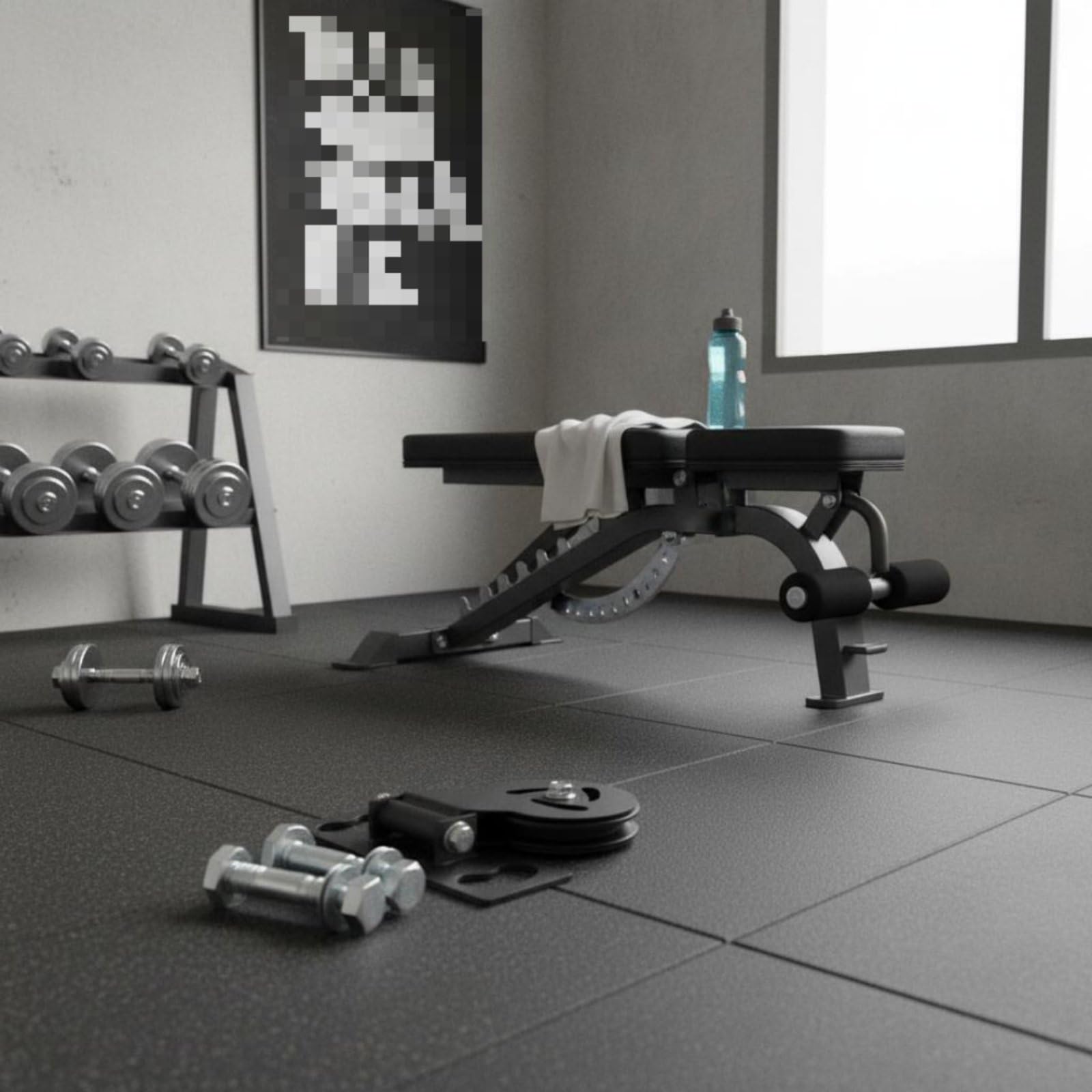 Fitness Umlenkrolle Seilzugrolle Kabelzug Aufsatz Rack Zubehör Kraftturm Modul mit Leisem Betrieb Und 360 Grad Beweglichkeit für Wohnungstraining Power Rack Home Gym , 26MM , Style to 4