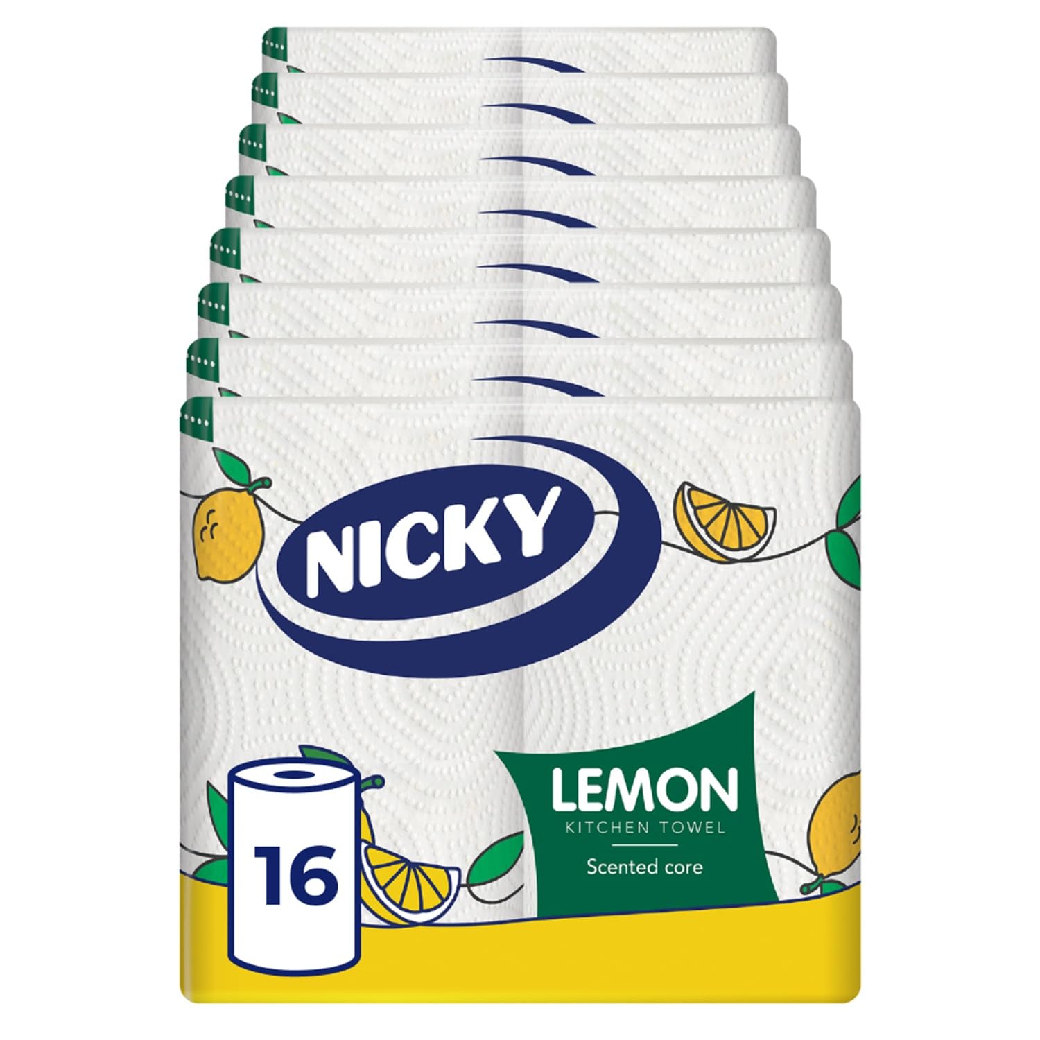 Nicky Lemon, 16 Rolls of Kitchen Towel, 2-Ply