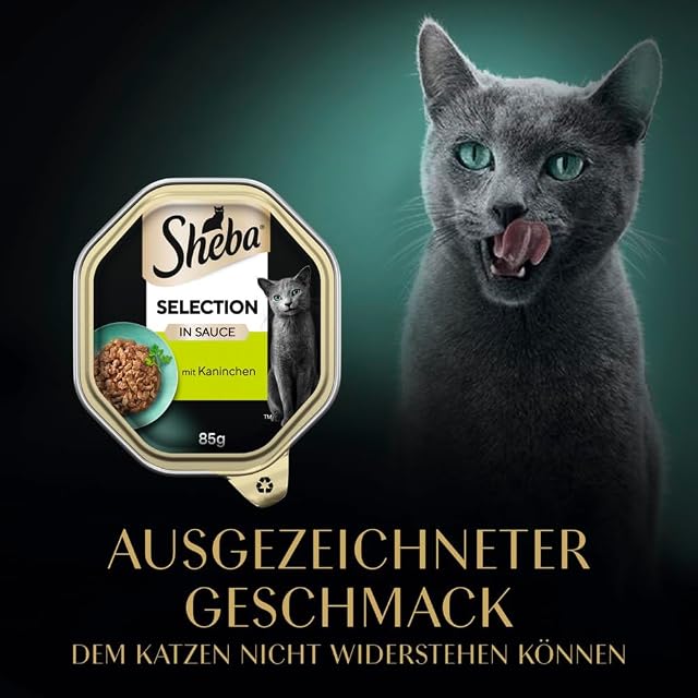 Foto 2 de 8 de SHEBA Cuenco de Comida húmeda para Gatos Selection en Salsa con Aperitivos de Conejo, 2 x 11 x 85 g