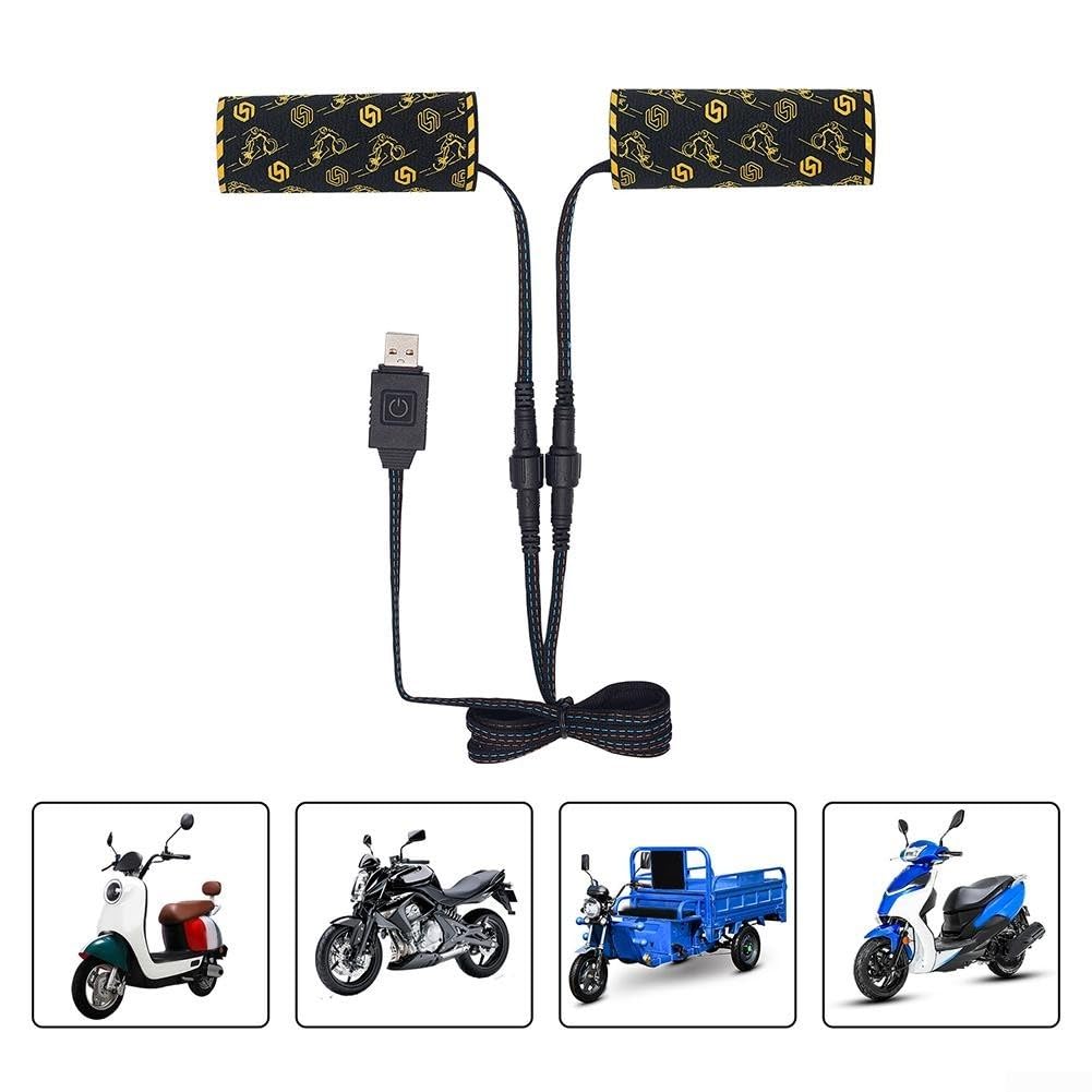 Manopole termostatiche riscaldate per moto con sei livelli di regolazione del calore per il comfort del pilota