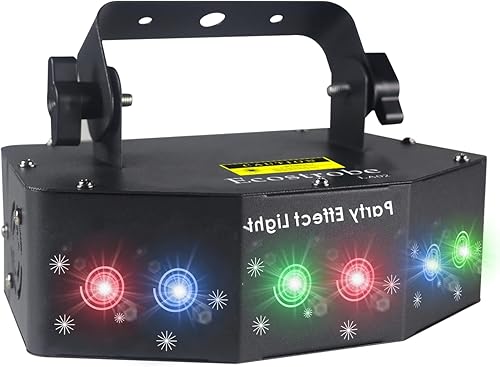Ecostrobe DMX512 Ctrol - Luces de discoteca activadas por sonido, proyector de luz de escaneo maestro esclavo, luz de baile interior, luz de