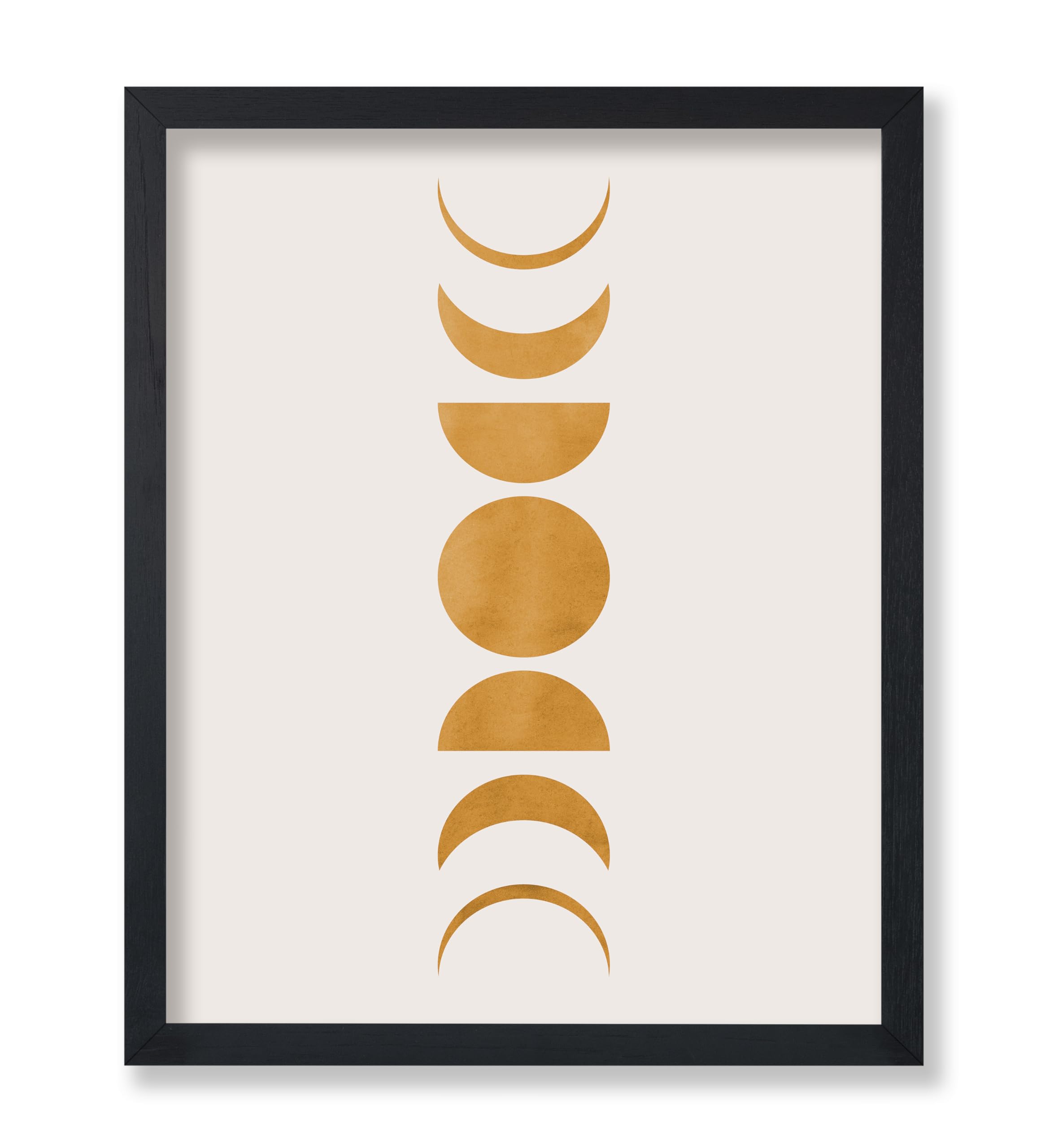 Poster Master Moon Print - Abstract Moon Phases Art - 16x20 Unframed Wall Art Print - Boho Decor Poster - Gift for Home, Office, Living Room, Kids