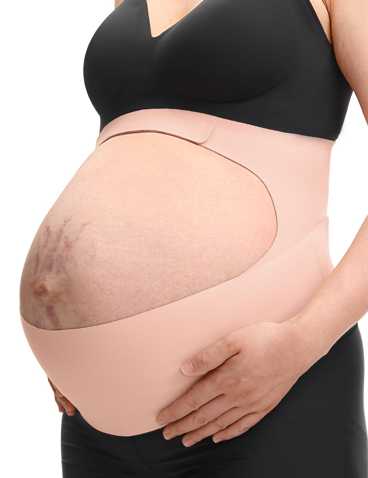 Momcozy Fascia addominale per gravidanza con supporto Ergonest, invisibile e traspirante, per schiena, addome e vita