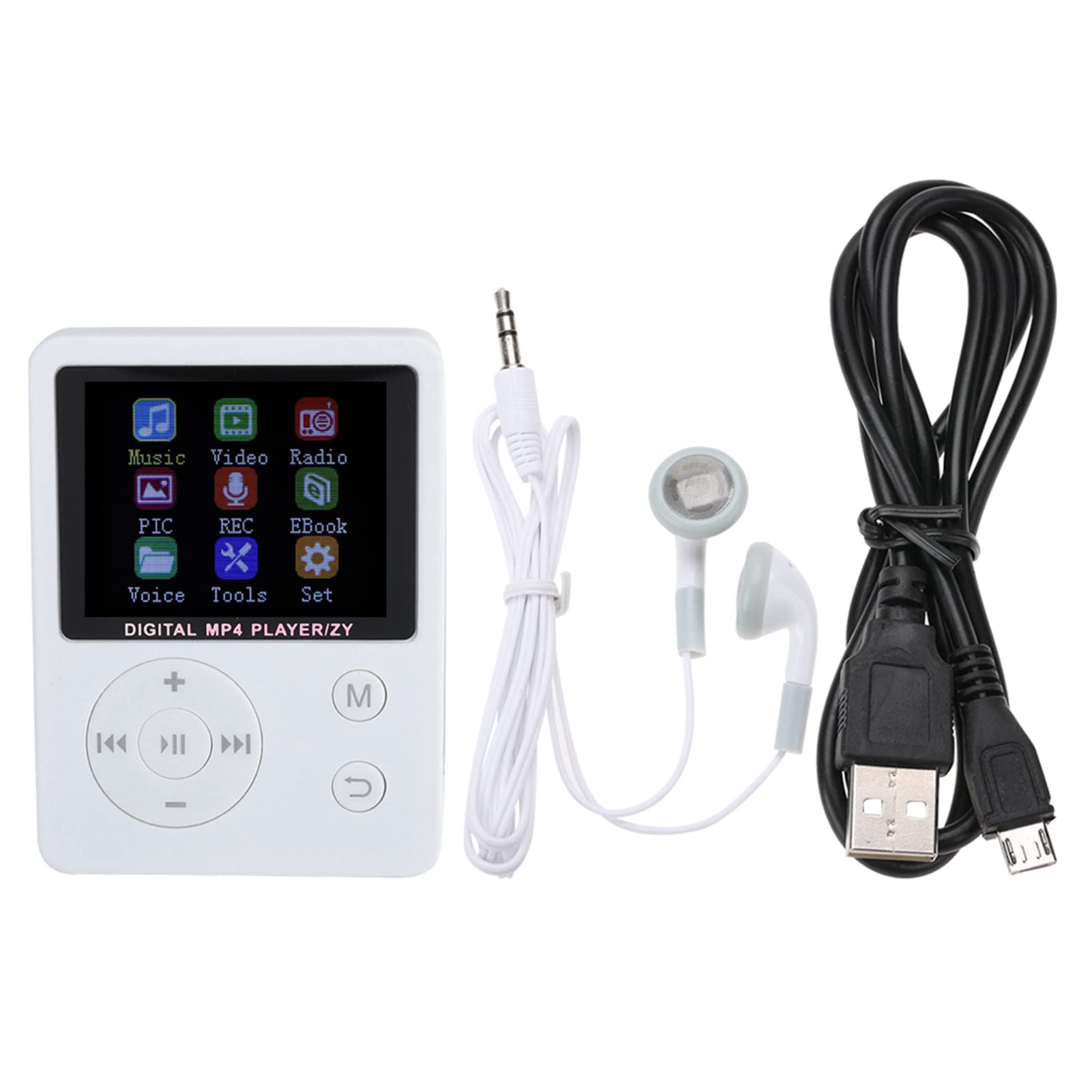 Portable Lightweight Color Screen HiFi MP4 Music Player for Music Lovers Support TF Card Plug and Play Long