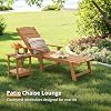 LUE BONA Outdoor Chaise Lounge Chairs Set of 2, HDPS Chaise Lounger, 5 Positions Adjustable Lounge Chairs, Pool Lounge Chair with Wheels for Poolside, Patio, Restaurant, 3 Year Warranty, Teak Color #3