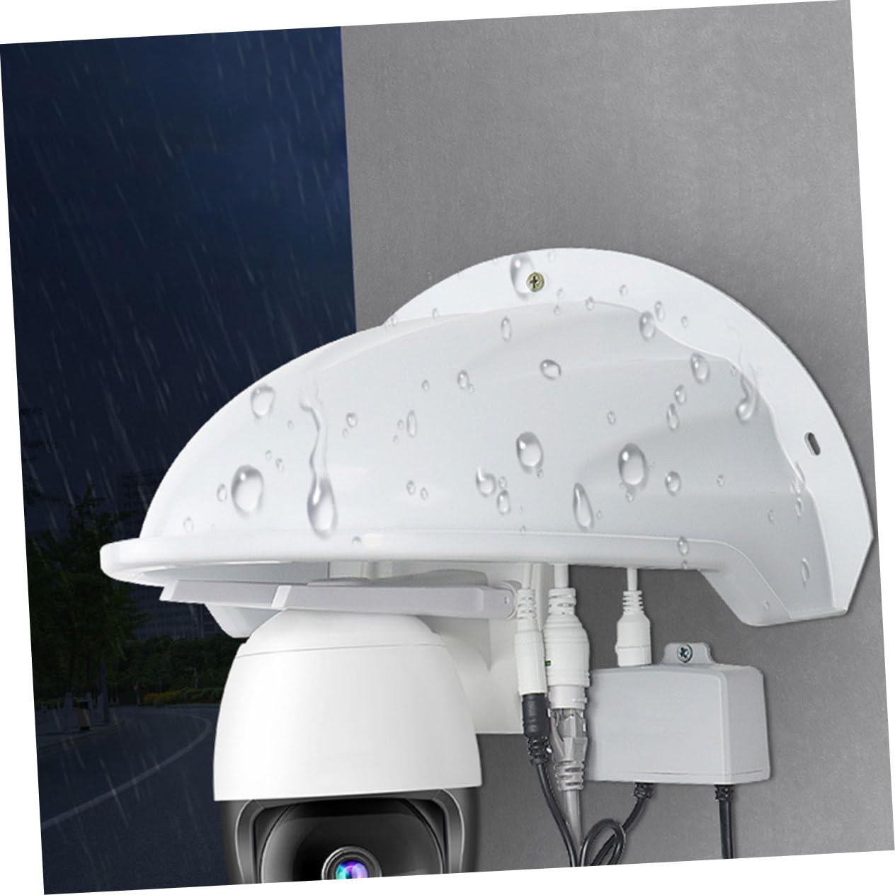 2 Stück Wetterfeste Outdoor Kamera Abdeckungen Schutzgehäuse für Überwachungskameras UV Regenschutz Robuste Abdeckung mit Großem Sichtfenster für Innen und Außen