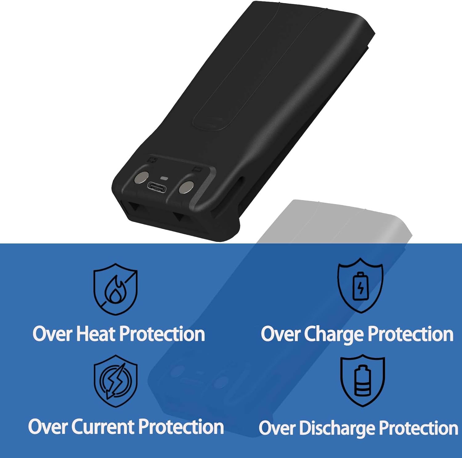 15Packs 888S Two Way Radio Li-ion Battery 1500mAh USB-C Rechargeable BL-1 3.7V Compatible with 777S 666S 999S H-777 C1 Walkie Talkies