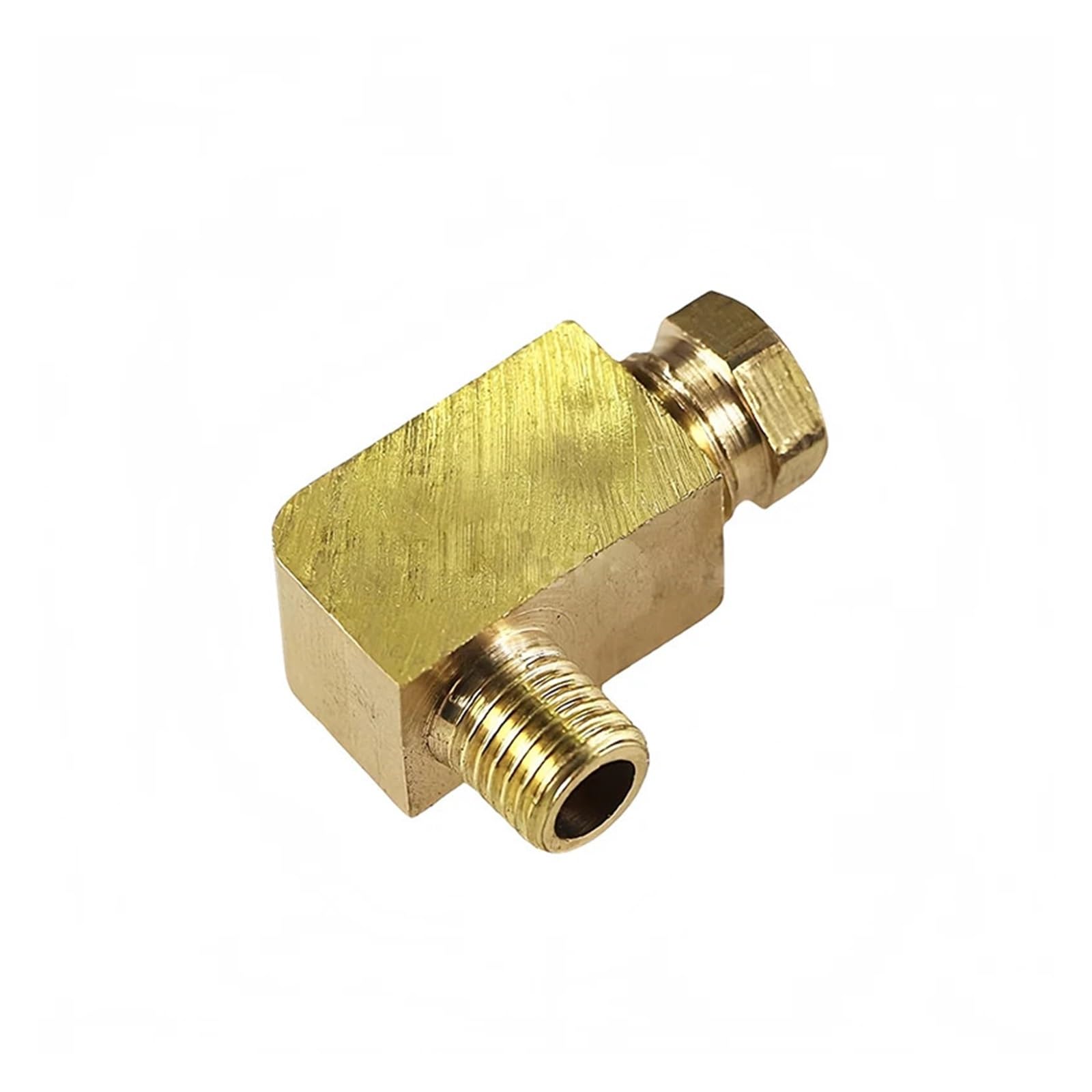 YZWRWRMKTB 1PC 1/4" BSP Male to 6mm Brass Elbow Compression Ferrule Tube Pipe Fitting