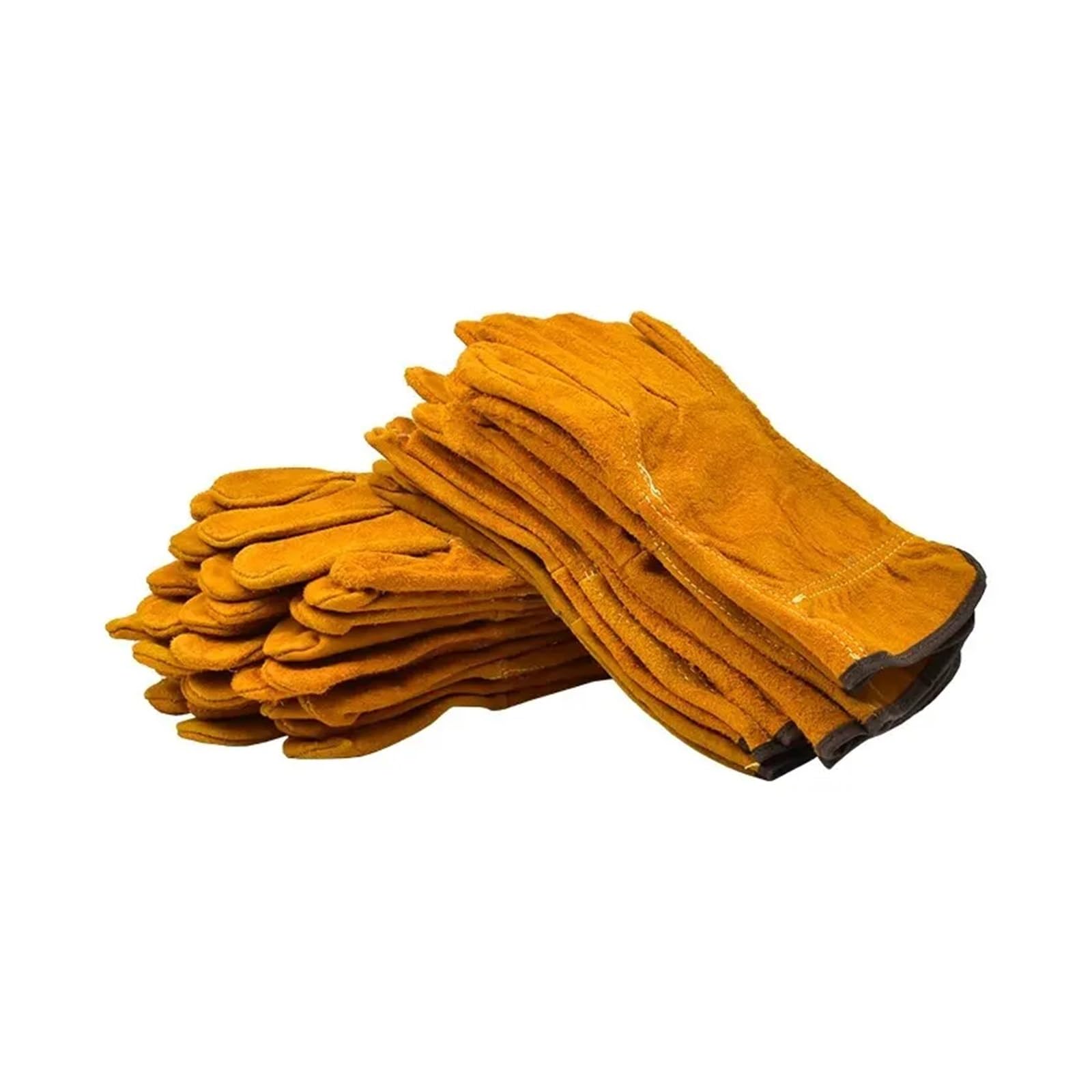 3/5/10 Pairs Labor Protection Work Gloves Soft Cowhide Welding Safety Protection Wear-Resistant Insulated Welding Gloves(10pairs)