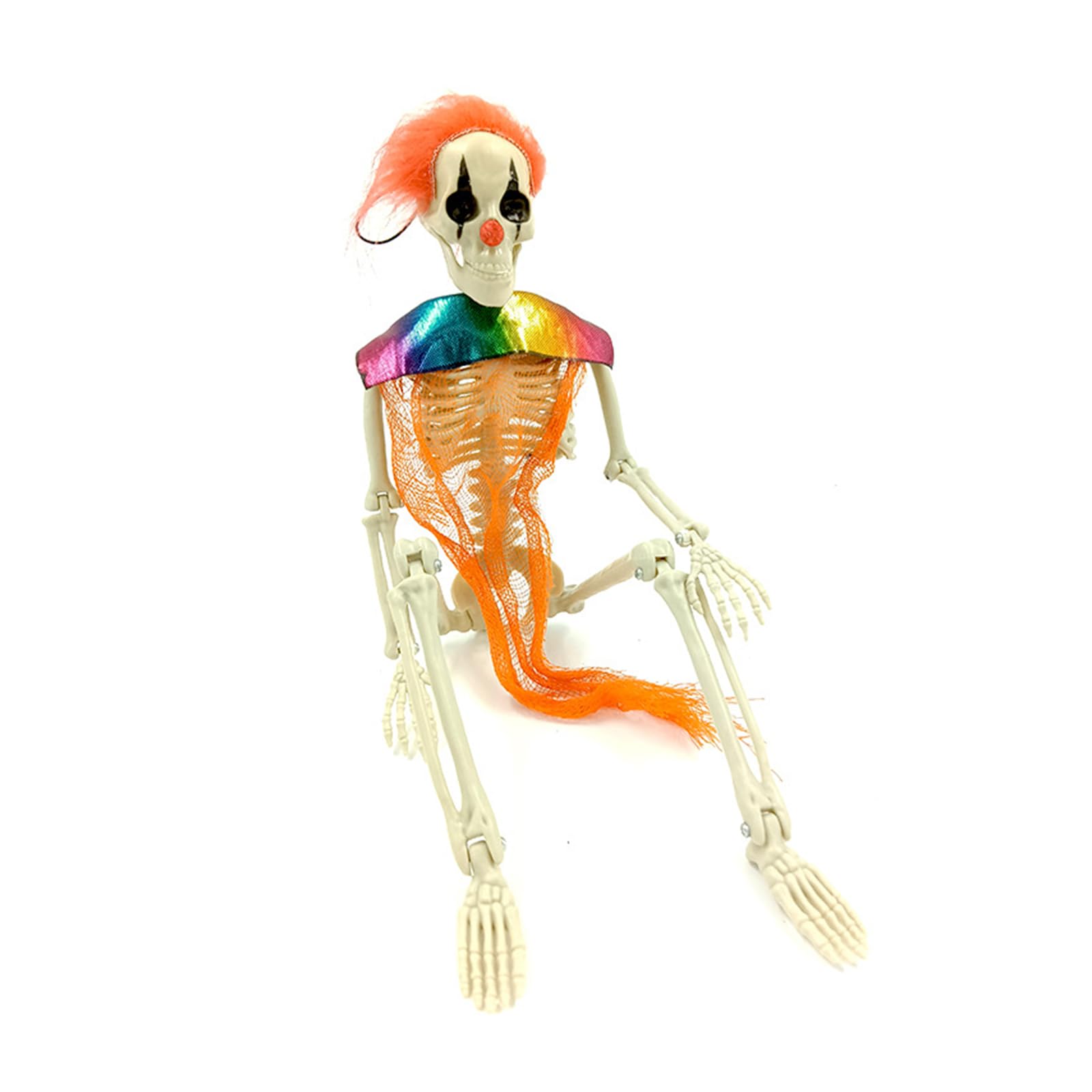 HZBB 1PC Halloween Skeleton Figurine Small Skeletons with Hanging Rope for Indoor and Outdoor Decorations Outdoor Graveyard Decor