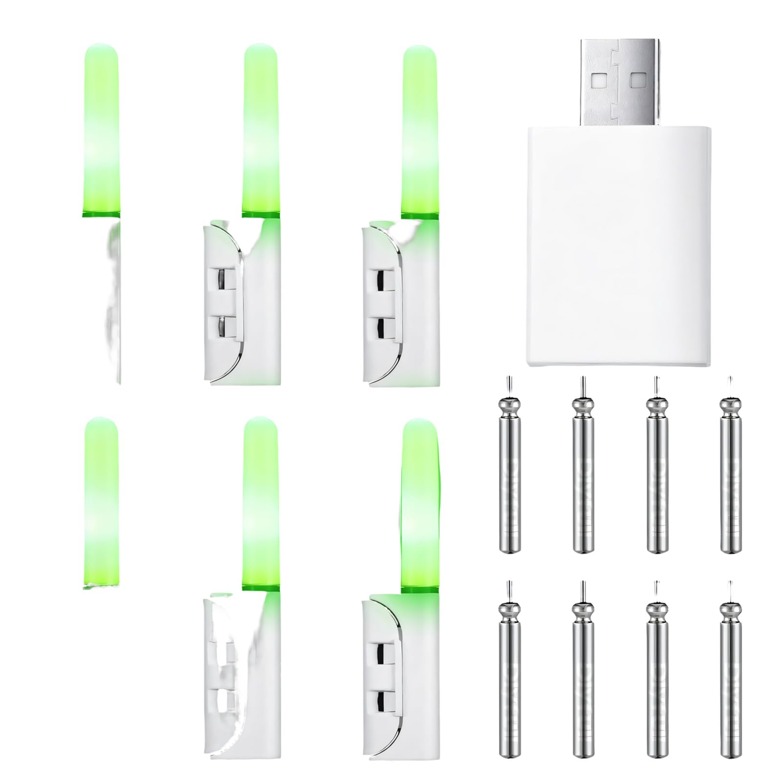 Luce da Pesca a LED Ricaricabile, Design per la Pesca Notturna e Pesca prolungata Luce a LED con Batteria Ricaricabile luminosità per la Pesca Notturna e i Viaggi
