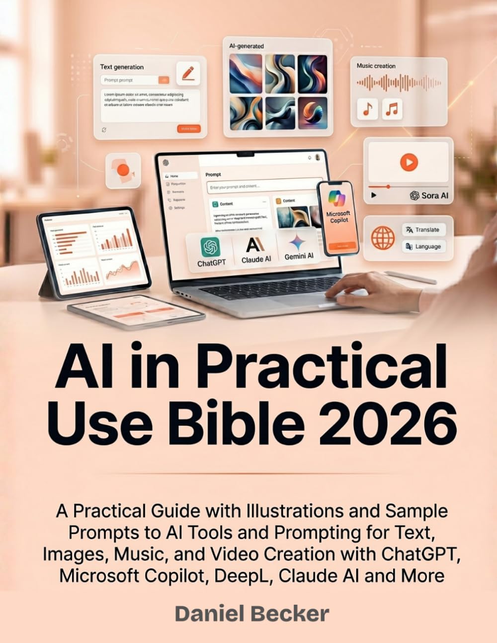 AI in Practical Use Bible 2026: A Practical Guide with Illustrations and Sample Prompts to AI Tools and Prompting for Text, Images, Music, and Video ... Microsoft Copilot, DeepL, Claude AI and More