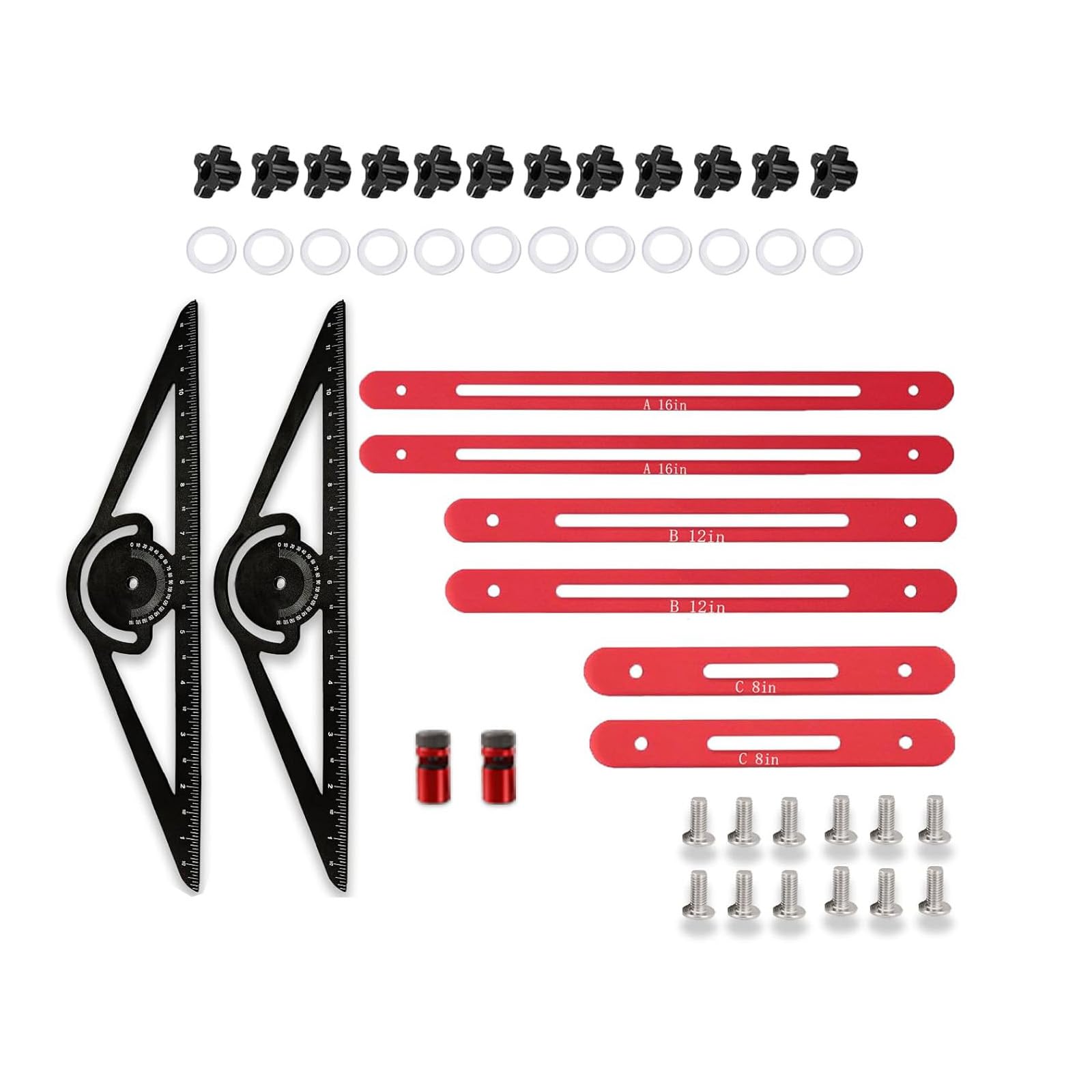 Gauge Template Tool Aluminum Stair Treads Measuring Tool for Risers Partition Stair Treads Precisions Template