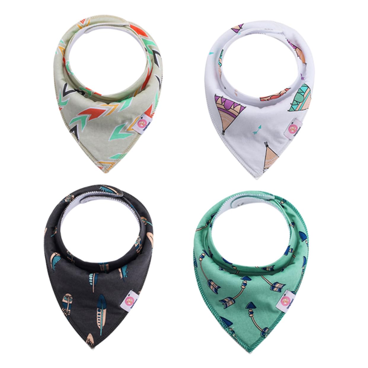 Toyvian 8 Pezzi Bavaglini Per Neonati Bavaglini Per Bambini Per La Saliva Bavaglino In Cotone Per Bambini Asciugamano Per La Saliva Del Bambino Bavaglino Per