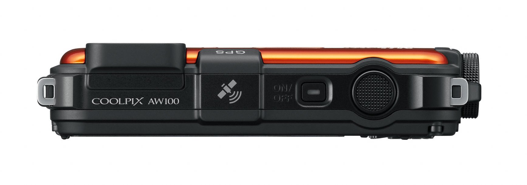 Nikon Coolpix AW100 Outdoor-Digitalkamera (16 Megapixel, 5-fach opt. Zoom, 7,5 cm (3 Zoll) Display, bildstabilisiert, wasserdicht bis 10m, kälteresistent, GPS) orange
