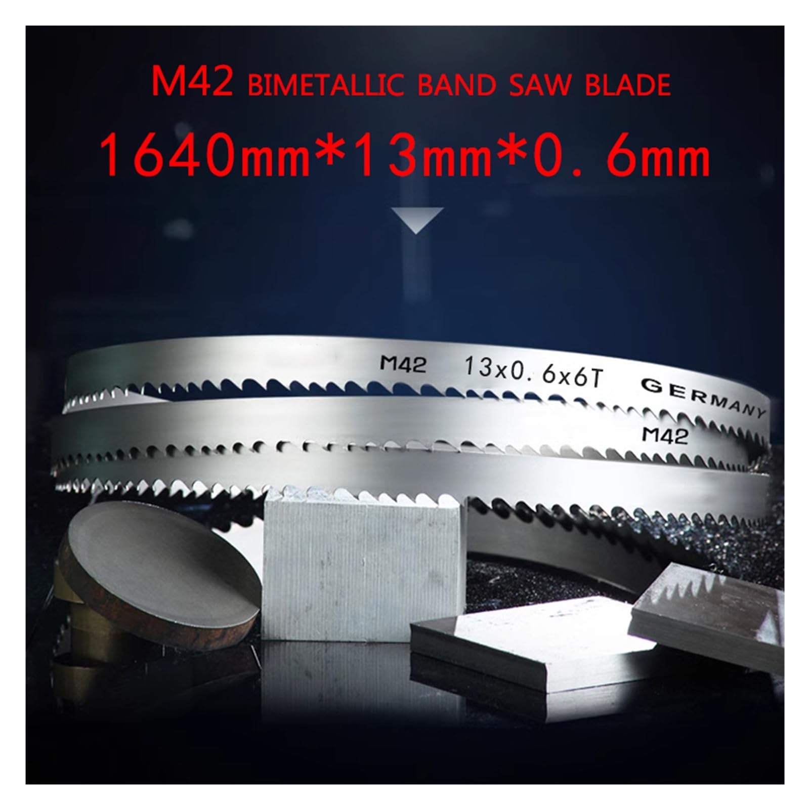 Lama for sega M42 personalizzabile | 1640x13x0,6x6/6-10/10/8-12/14/14-18/24Tpi Passo multi-dente-1/2/3Pc(2Pcs,14-18 Tpi)