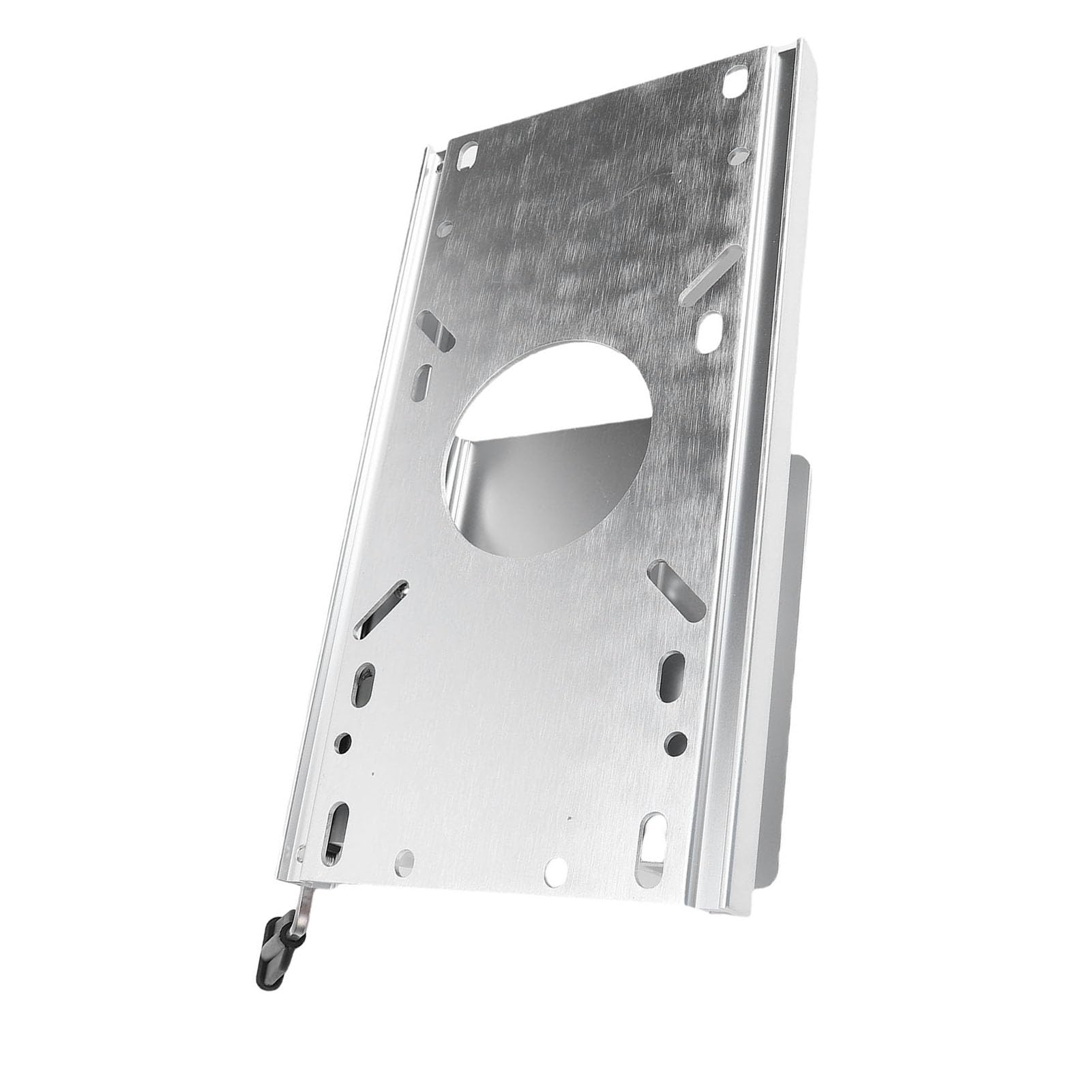 Rail Coulissant de Siège de Bateau, Support de Siège Marin en Alliage D'aluminium avec Trous Pré-percés pour Bases de Piédestal de 5,3 X 5,3 Pouces, Plage Coulissante Réglable