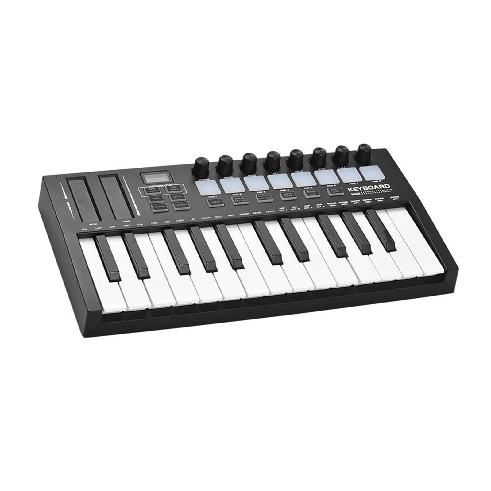 Elektronische Tastatur Für Erwachsene 25 Tasten MIDI Keyboard Controller Professionelle Elektronische Audio Tragbare Arrangieren Strike Pad Keyboard Piano