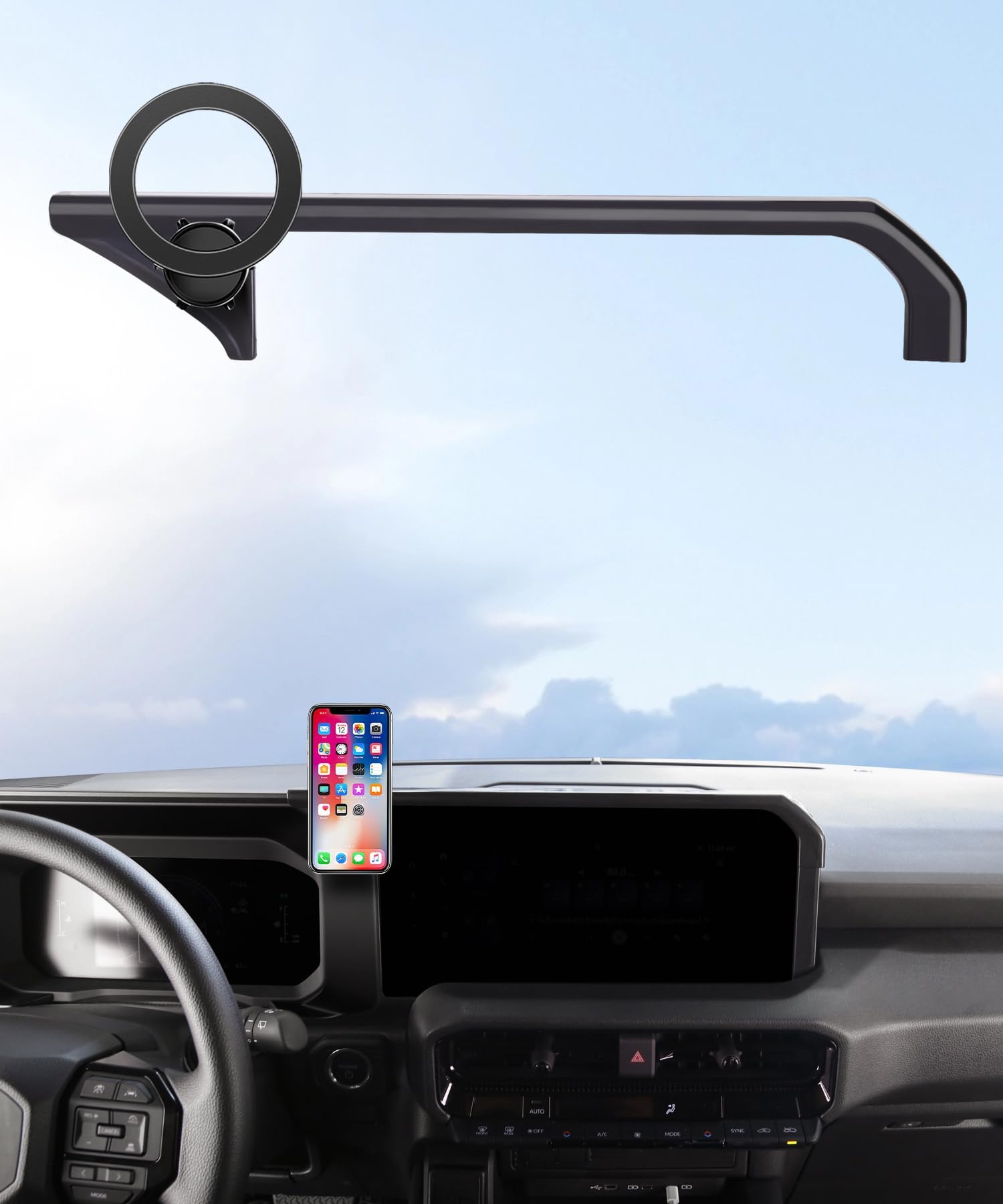Car Phone Mount for 2024-2026 Toyota Land Cruiser LC250,8/12.3"Screen Clip