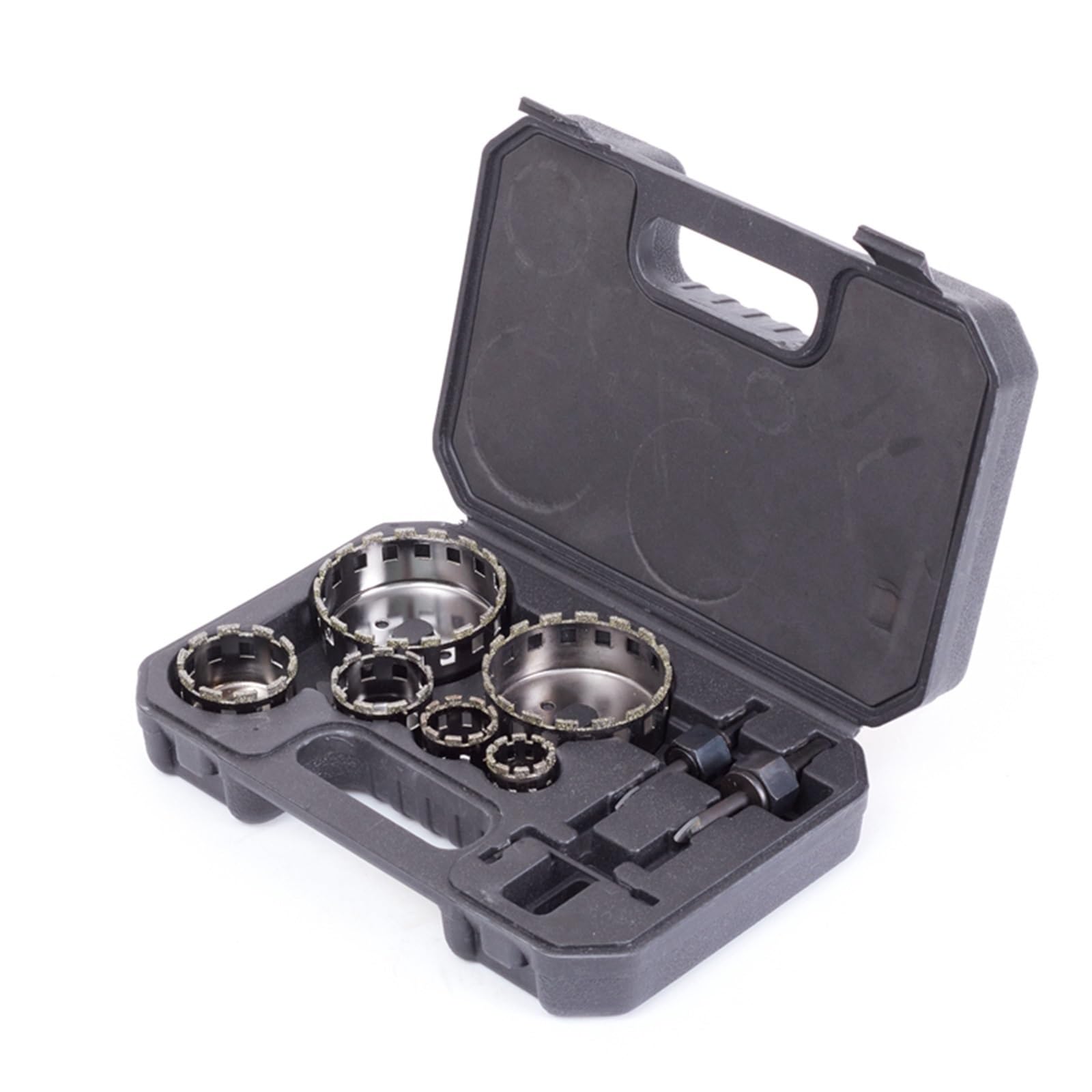 Windzerdong 9Pcs/Sets 25mm-73mm Diamond Coated Drill Bit Kit Tile Marble Glass Ceramic Hole Saw Drilling Bits for Power Tools