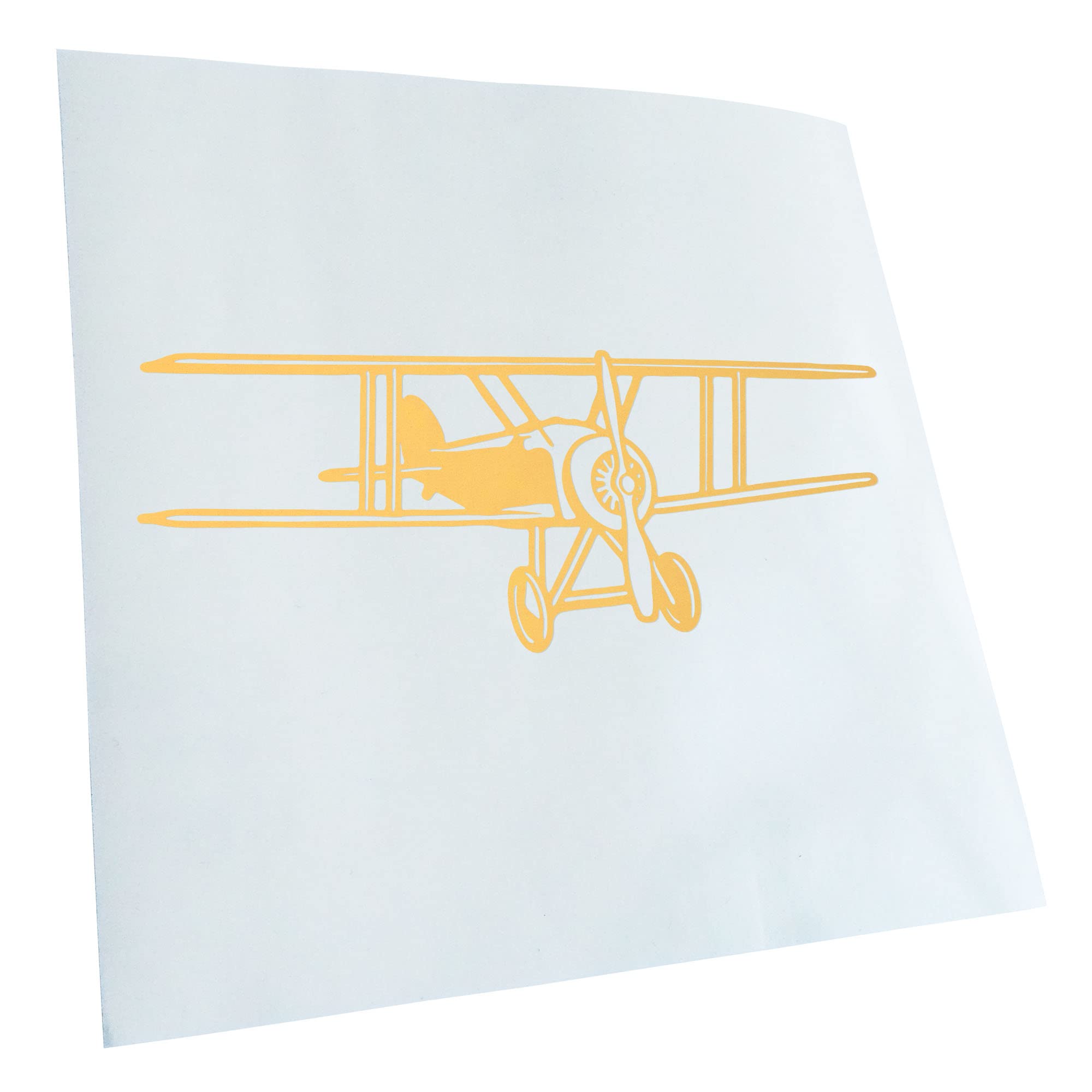Kiwistar - Car Sticker - Cream - 30 x 12 cm Double Decker Aeroplane Sticker for Car, Laptop, Bicycle, Truck, Motorcycle Multicoloured JDM Decal Racing