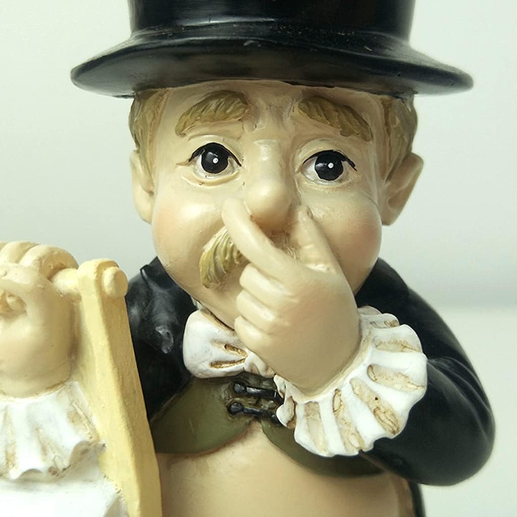 Toilet Tissue Paper Roll Holder Decorative Bathroom Toilet Paper Holder For Creative Standing Gentleman Paper Hold Farmhouse Bathrooms Toilet Freestanding Paper Holder