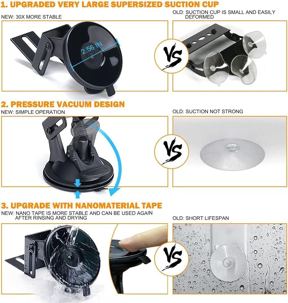 Miniatura 4 de Xprite Luces estroboscópicas de emergencia LED blancas y rojas, barras de luz intermitentes de seguridad para parabrisas interior para vehículos de