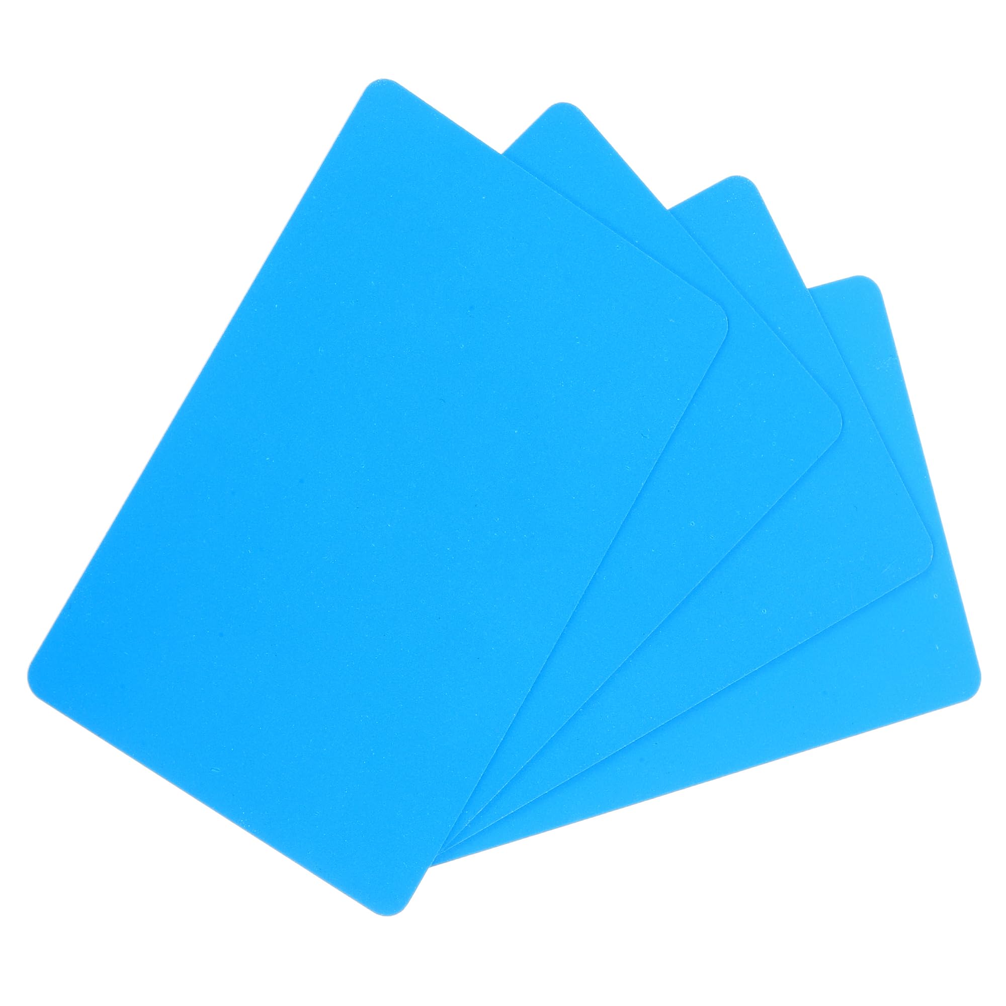 sourcing map 20Pack Blank PVC Cards 15mil ID Blank Credit Cards Plastic Waterproof & Double Sided Printing for ID Badge Printer, Graphics Sky Blue