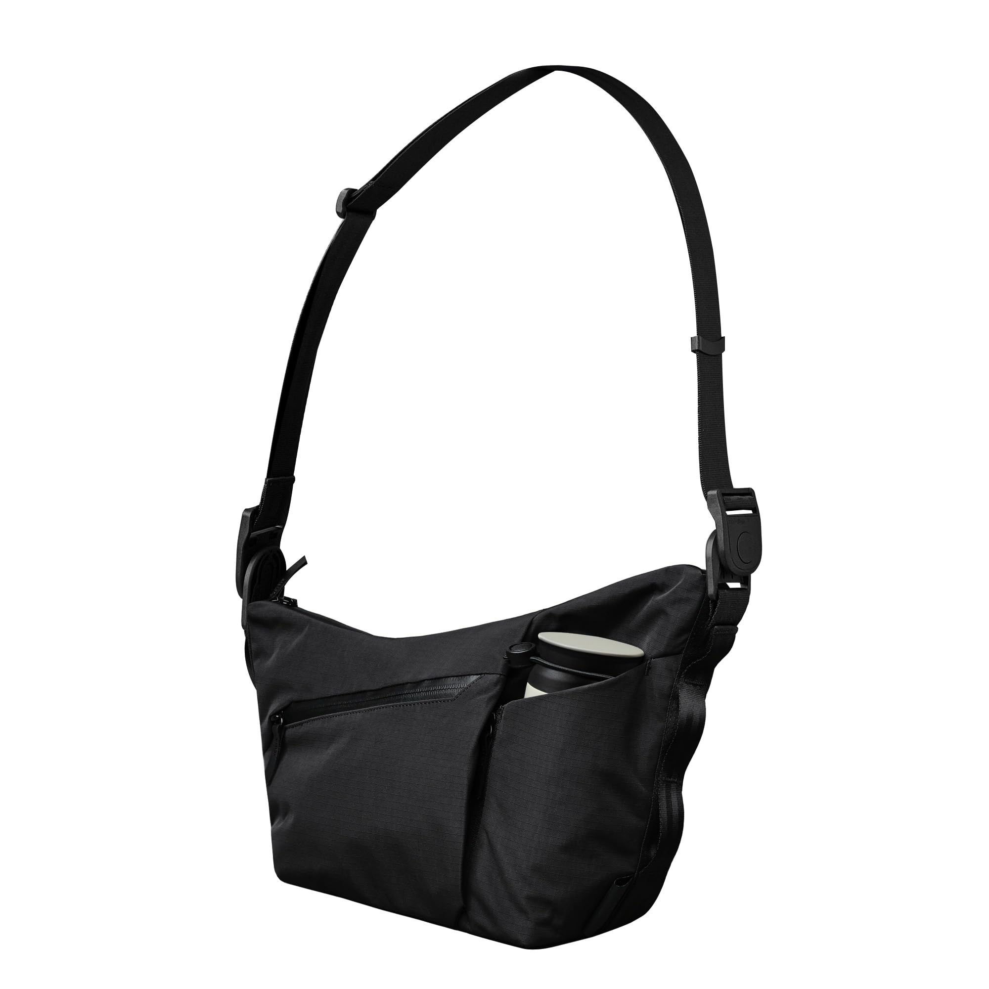 ALPAKA Flow Satchel 4L - Premium EDC Crossbody Bag Key Tether Expandable Bottle Pocket - Luggage Pass-Through Weatherproof