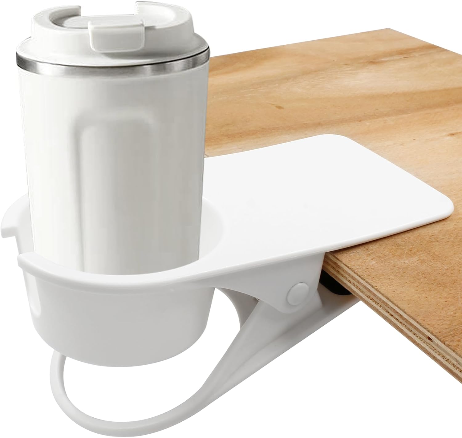 3-in-1 Drink Holder Clip - Desk & Adirondack Chair Cup Holder for Water, Soda, Coffee (Red, Black, White) - Image 5