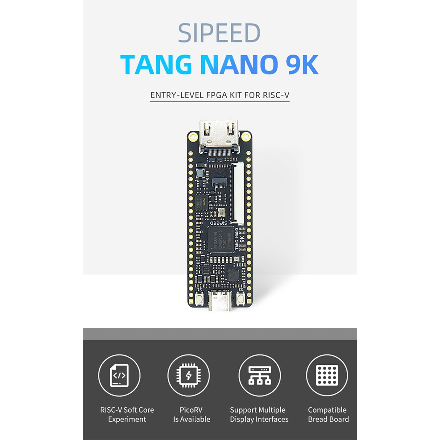 2 X Tang Nano 9K FPGA GW1NR-9 RISC-V - Compatibile