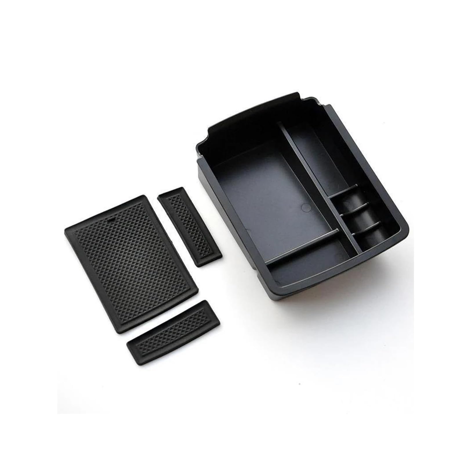 CLCPTPOGMA Centre Console Storage Box For VW Golf 7 MK7 2014-2020 Armrest Box Center Storage And Organization Accessories (Black pad Box)