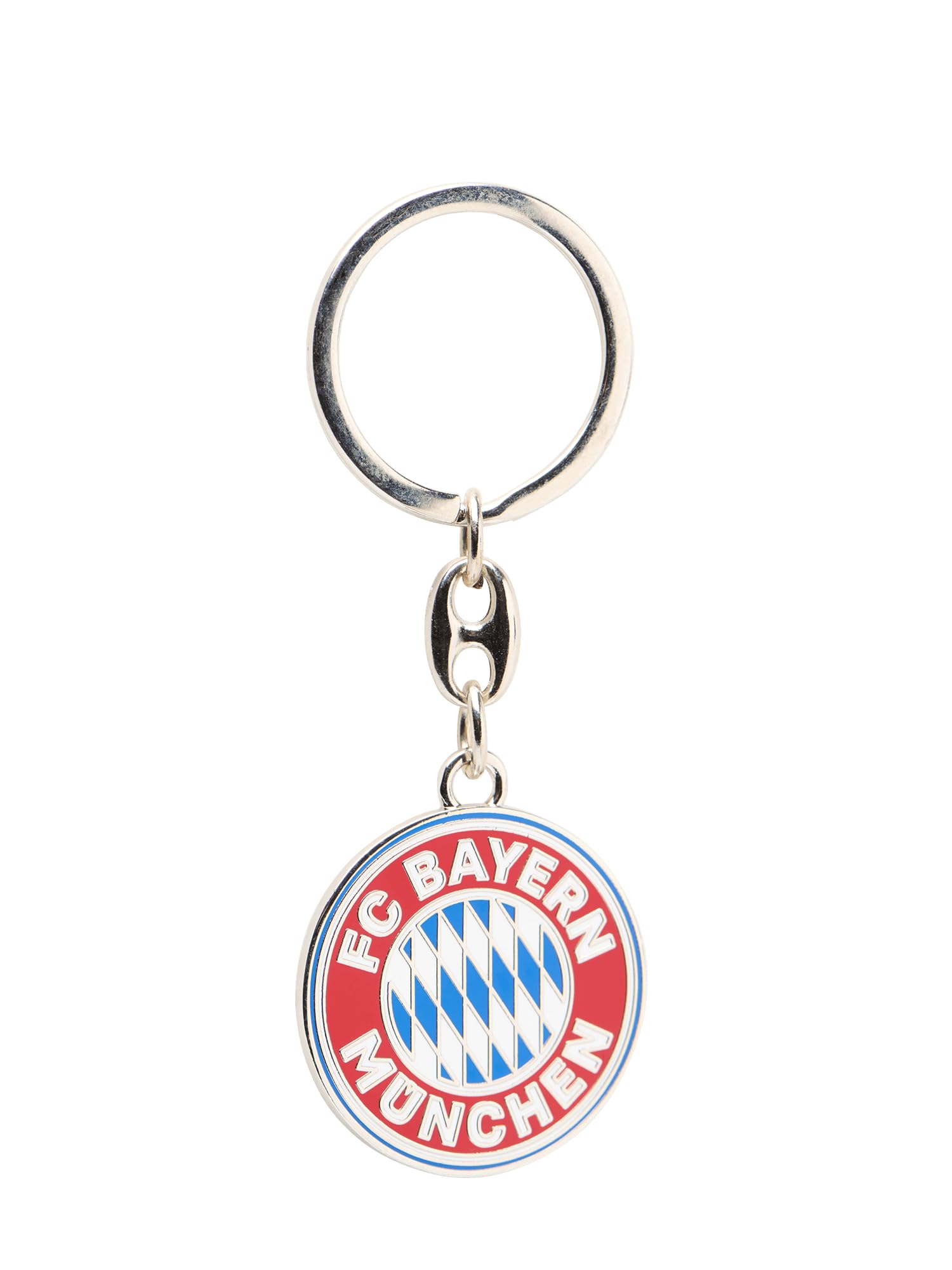 FC Bayern München Rekordmeister Keyring Silver