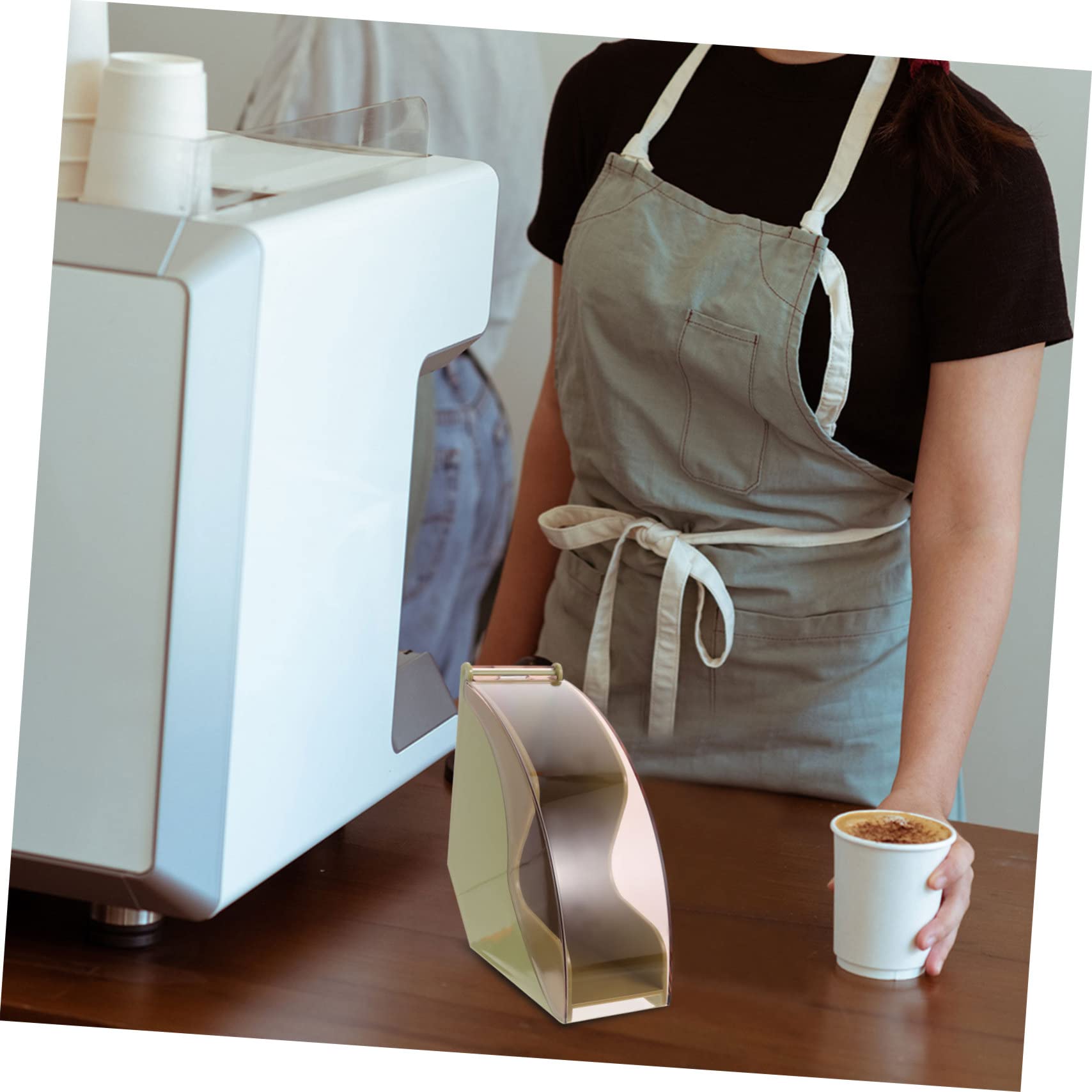 LABRIMP 1 Pieza Caja de Almacenamiento para Filtros de Café de Plástico Reutilizable para Filtros de Café Soporte Decorativo y Funcional para Hogar y Oficina