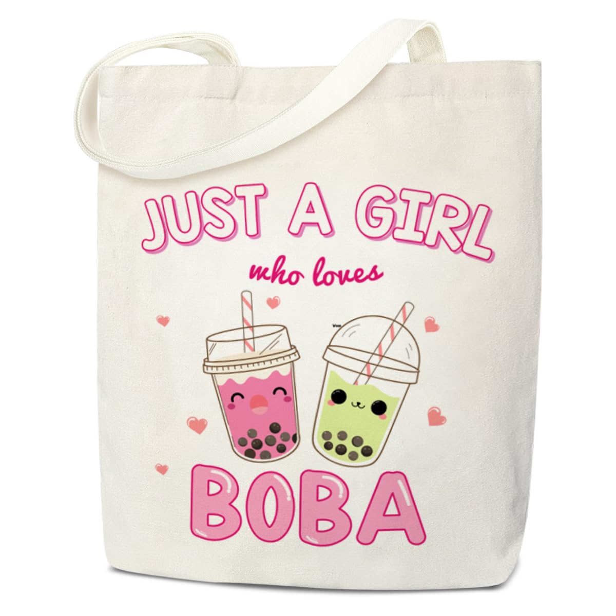 Doreen's Boutique Canvas Tote Bag Gift for Women, Tea Lover Gifts for Women Female, Tote Bag Shopping Reusable Grocery Beach Shoulder Bag /A09