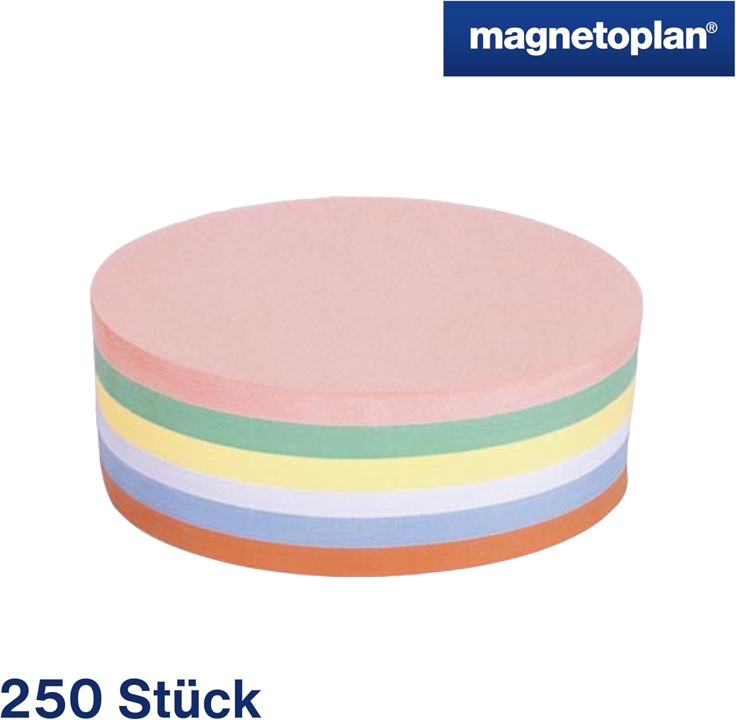 Magnetoplan 112501910 Presentation Cards Oval Assorted Colours