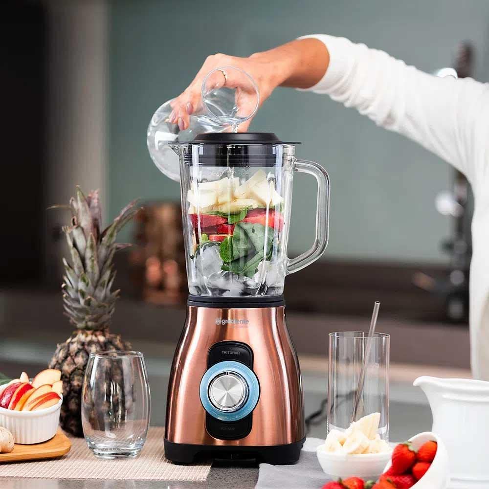 Liquidificador Revolution Glass Gradiente Cobre Collection PGLQ352