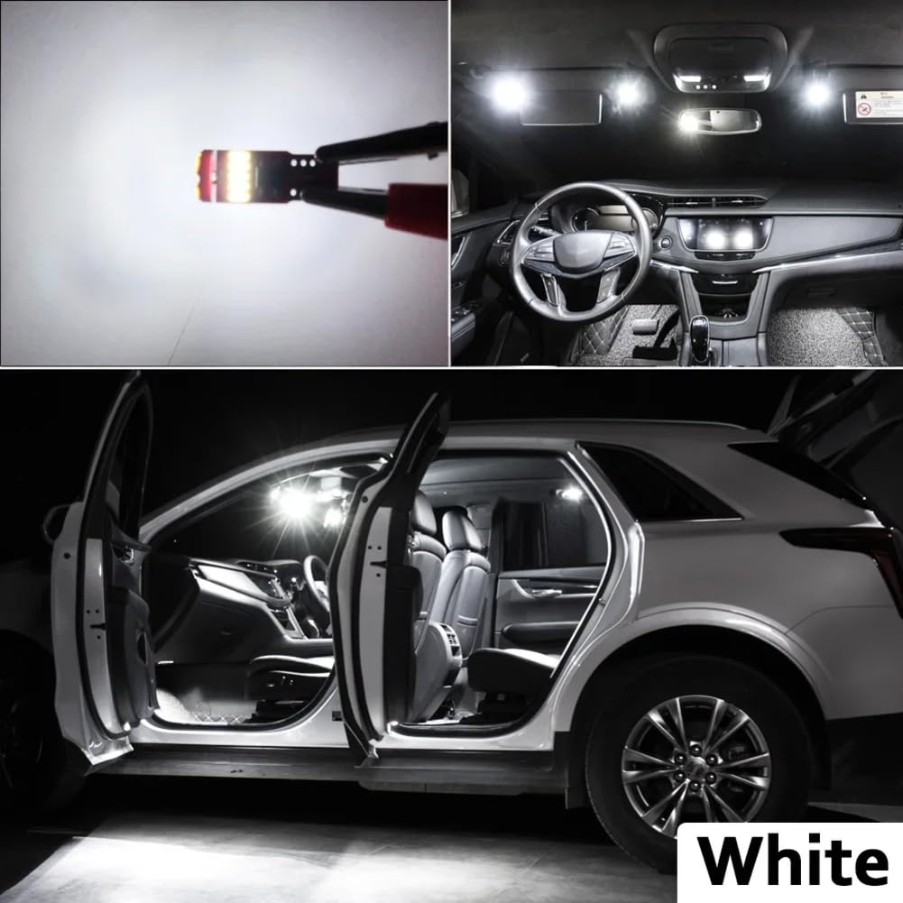 8Pcs Canbus LED Lampe Intérieur Carte Dôme Dôme Kit De Lumière, pour Mitsubishi Lancer 2008-2011 2012 2013 2014 2015 2016 2017 Ampoules de Voiture