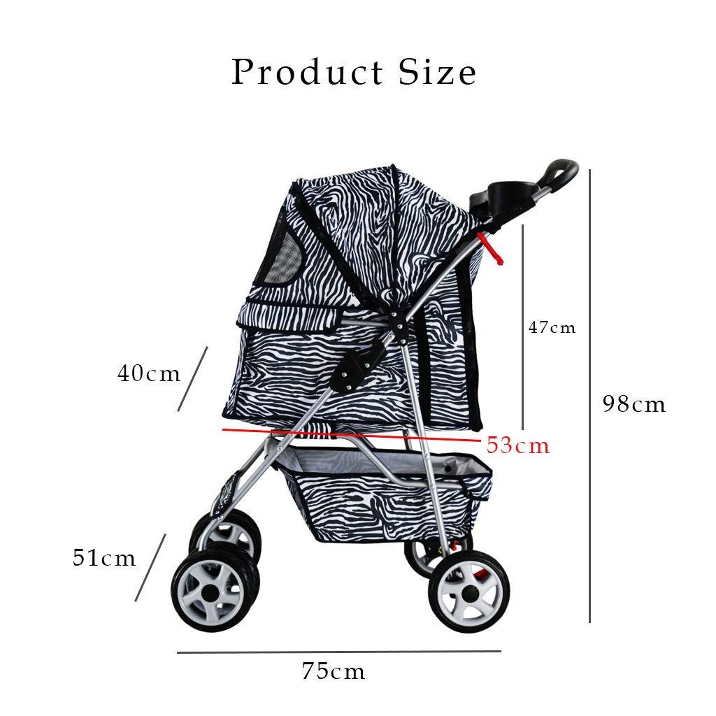 Premium Dog Stroller for Medium Dogs, Dog Pram Stroller Pet Stroller for Puppy, Senior Dog or