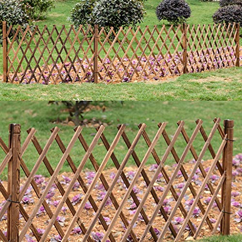 Clôture rétractable en bois extensible pour jardin et cour