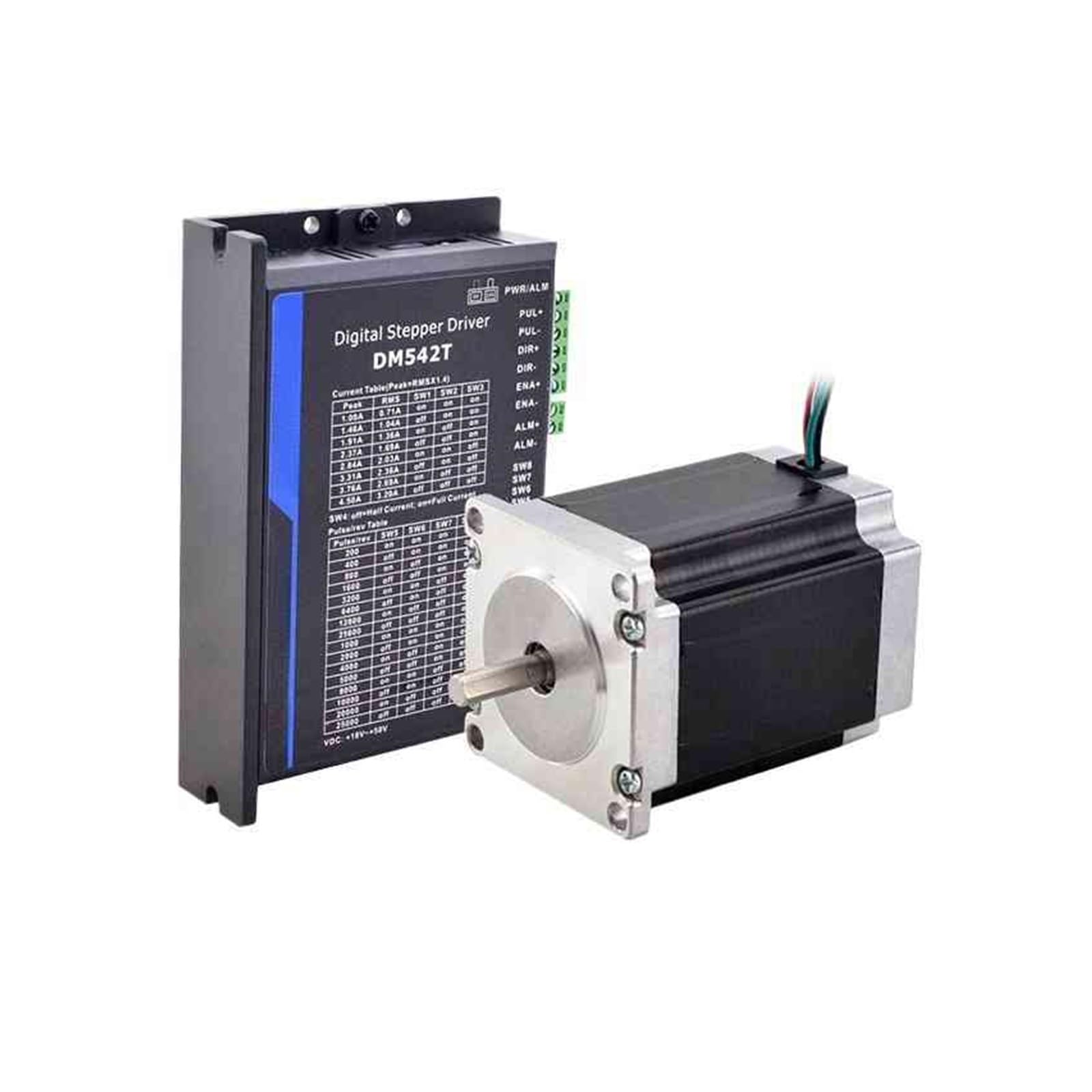 Nema 23 Silnik krokowy i sterownik Open Loop Kit 1,9 Nm (7,626.0 g.in) 1.0-4.2A 20-50VDC do CNC