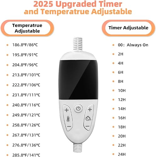 Miniatura 3 de SmartTail Almohadilla térmica grande para perros de 35.4 x 23.6 pulgadas, temporizador mejorado de 12 veces y modo de mantenimiento, cama térmica