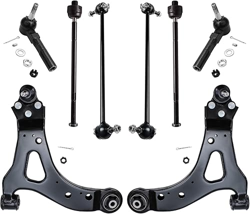 Miniatura 179 de Detroit Axle - Kit de suspensión delantera de 8 piezas para Toyota Sienna 2004-2010, brazos de control inferiores con rótulas interiores exteriores