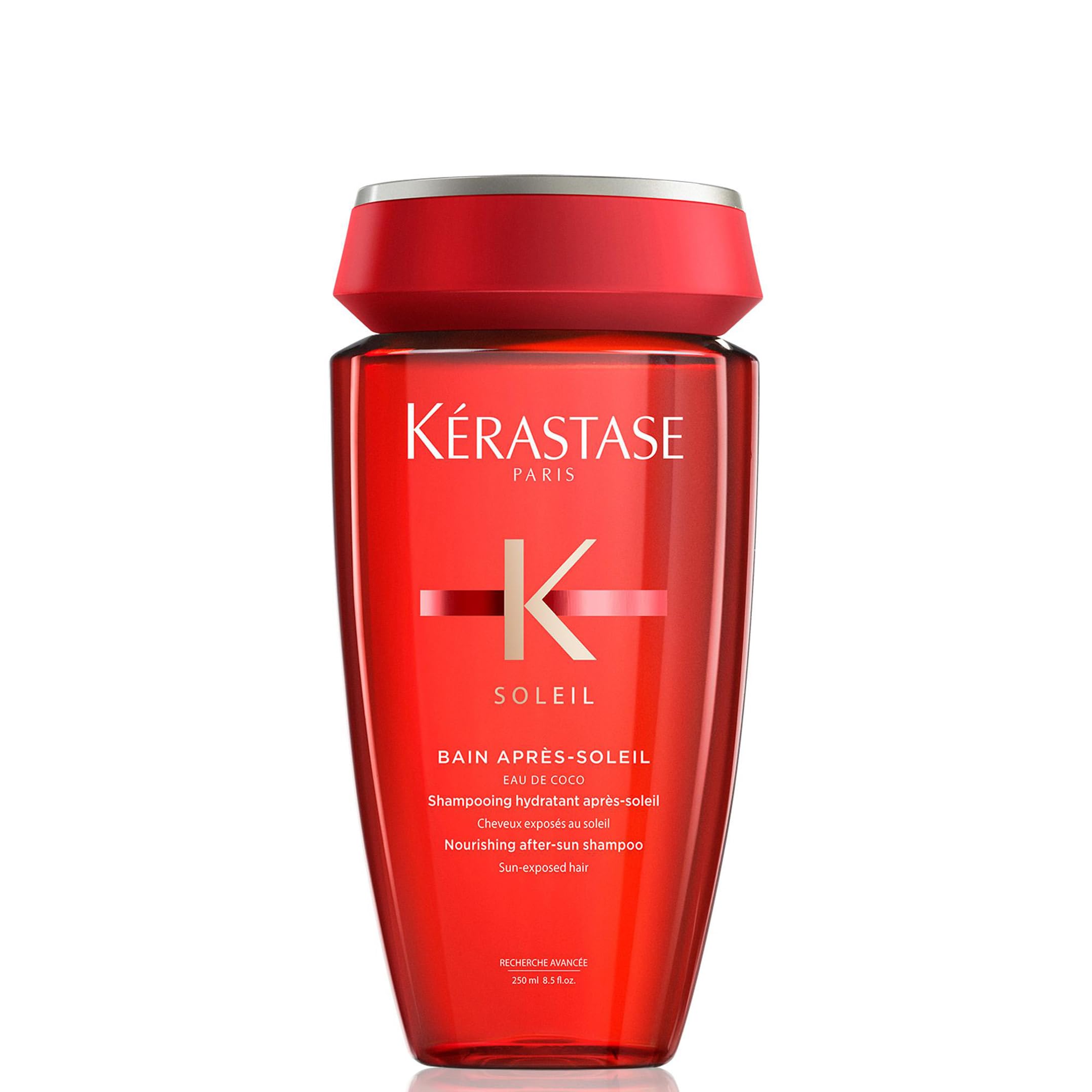 Kérastase Soleil, Champú Hidratante, Para pelo expuesto al sol, Anti Encrespamiento y Protección Solar, Bain Après-Soleil, 250ml