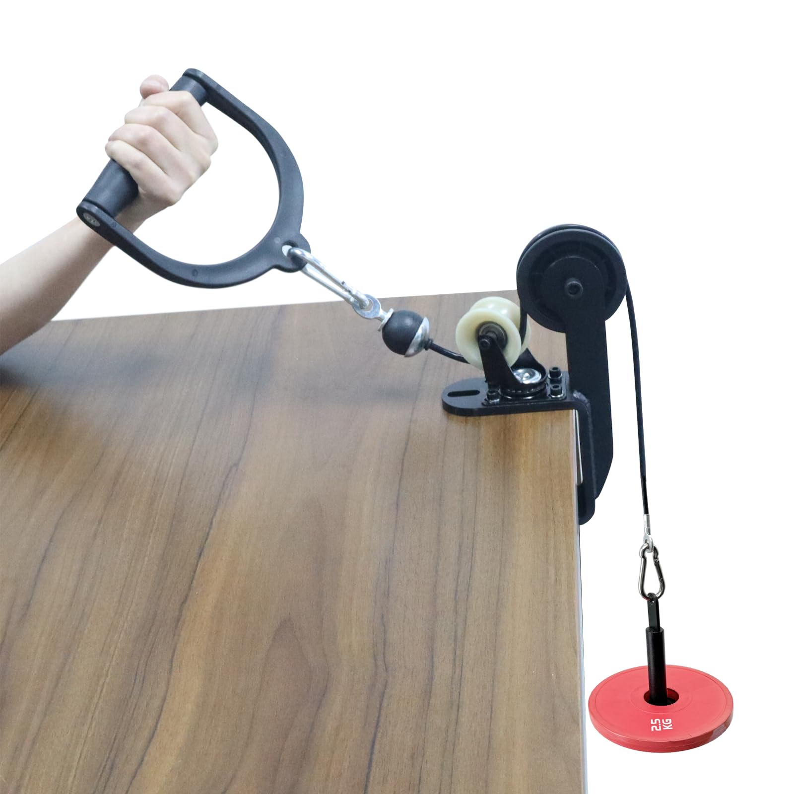 Sistema di pulegge per l'allenamento del polso Attrezzatura professionale per l'allenamento del polso con perni di caricamento e maniglie Attrezzatura per l'allenamento del polso